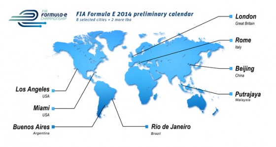 Formula E calendar