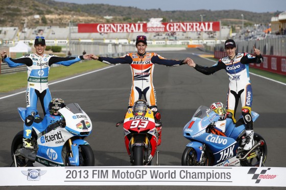 MotoGP World Champions Marc Marquez Viñales Espargaro
