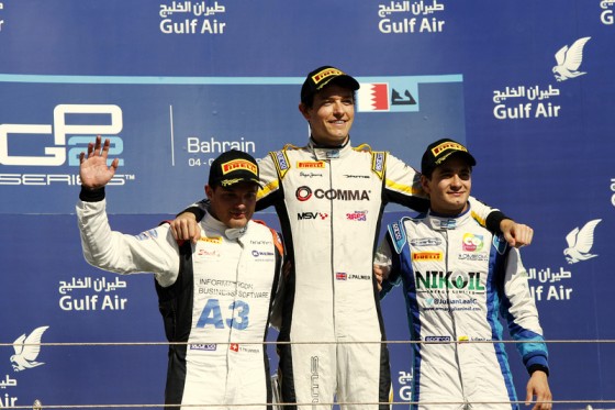Podio GP2 Bahrein 2014 2