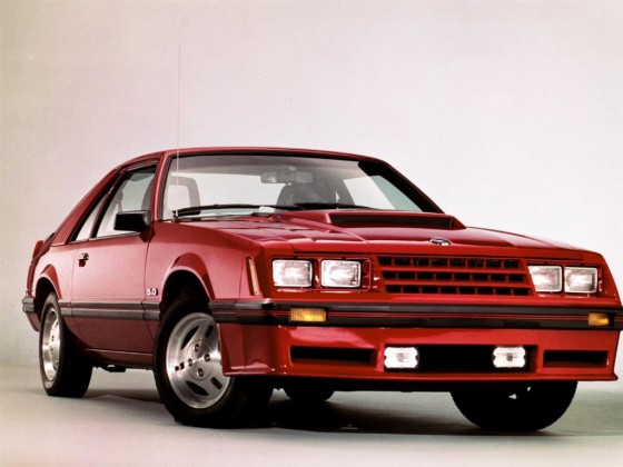 1982-Ford-Mustang-GT-front-passenger-side-3-quarter-red