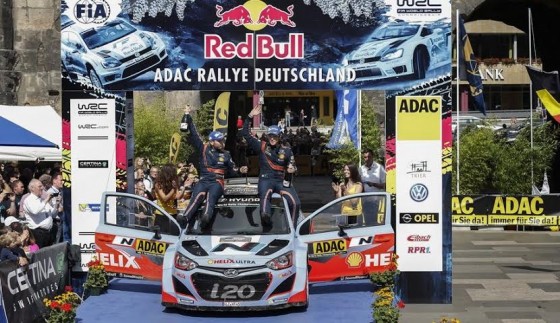 Hyundai Podium WRC Thierry Neuville