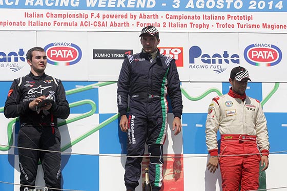 Prensa Bas Racing - Podio Abarth carrera 2 Magione