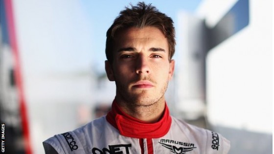 Jules Bianchi, el piloto francés de 25 años del equipo Marussia lucha por recuperarse tras el grave accidente sufrido en el GP de Japón de la Fórmula 1.