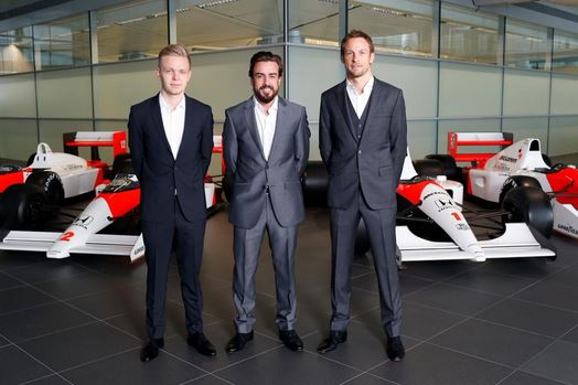 McLaren drivers 2015 Alonso Button