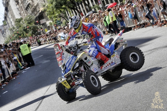 Nelson Sanabria Largada Protocolar Dakar 2015