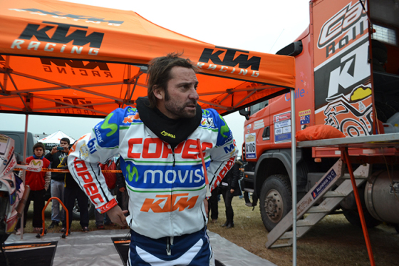 Francisco "Chaleco" Lopez luego de su retiro oficial del Dakar y las motos de competición llega al Rally Mobil como "un paso natural" según sus propias palabras.