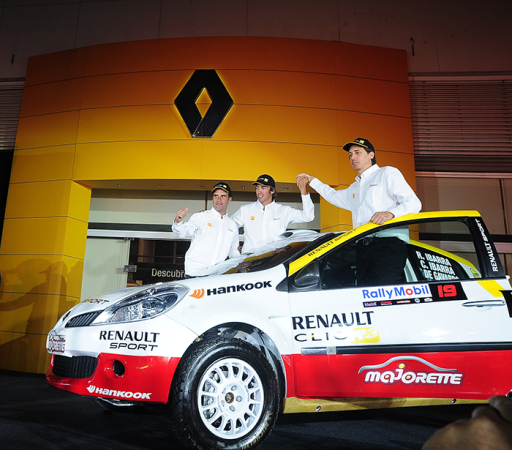 Carlo de Gavardo, Cristobal Ibarra y  su hermano Ramón Ibarra integrarán el nuevo equipo oficial Renault Sport.