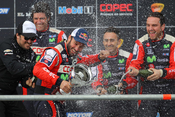 Fracisco "Chaleco" López ganó por primera vez en el campeonato y dedicó su triunfo a la memoria de Carlo De Gavardo. (Fotografía: Max Montecinos / Rally Mobil)