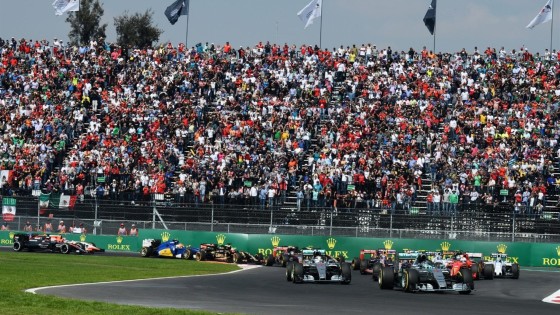 Graderías llenas de público enfervorizado. Así se vivió el Gran Premio de México. (Fotografía: Formula1.com)