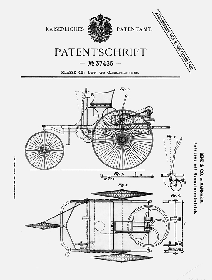 Patentschrift Motorwagen