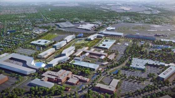 Dearborn Campus Transformation: Product Campus aerial