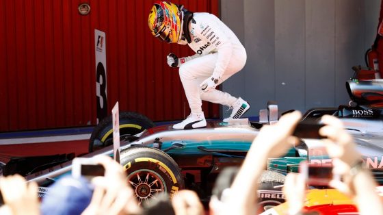 Lewis Hamilton ganador del Gran Premio de España. Foto gentileza de Sutton Images. 