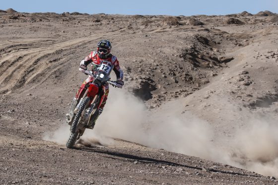 Kevin Benavides es el nuego líder en las motos (Imagen: Prensa Atacama Rally)