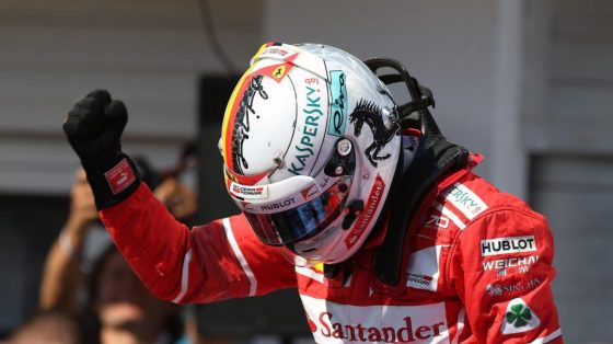 Desde su llegada a Ferrari en 2015 Vettel ha sumado seis victorias. Foto gentileza de Sutton Images. 